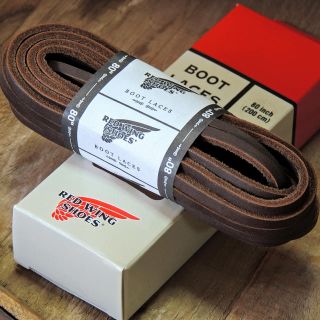 レッドウィング(REDWING)のレッドウィングREDWING米国製レザーブーツレース革靴紐ダークコーヒー(ブーツ)