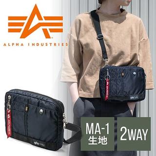 アルファインダストリーズ(ALPHA INDUSTRIES)のネイビー ALPHA ショルダーバッグ サコッシュ(ショルダーバッグ)