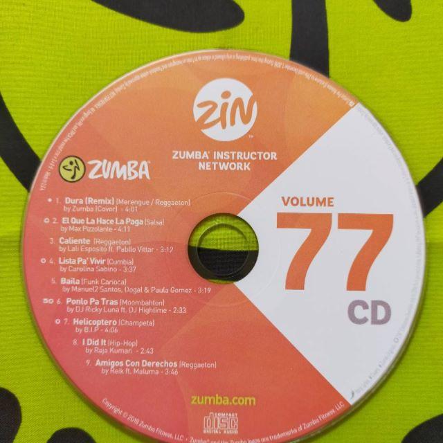 Zumba(ズンバ)のZUMBA　ズンバ　ZIN77　CD＆DVD　インストラクター専用 エンタメ/ホビーのDVD/ブルーレイ(スポーツ/フィットネス)の商品写真