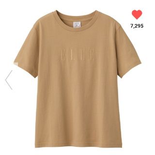 エル(ELLE)の専用 ジーユー ELLE コラボ Tシャツ ベージュ M(Tシャツ(半袖/袖なし))