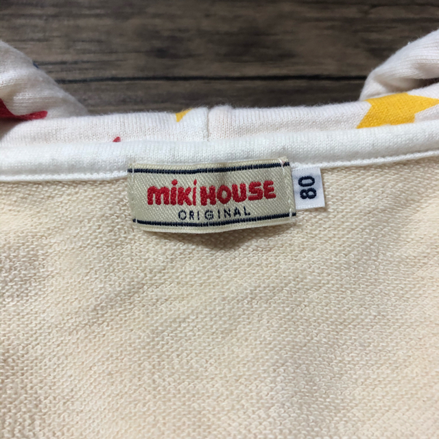 mikihouse(ミキハウス)のミキハウス  フード付きベスト キッズ/ベビー/マタニティのベビー服(~85cm)(その他)の商品写真