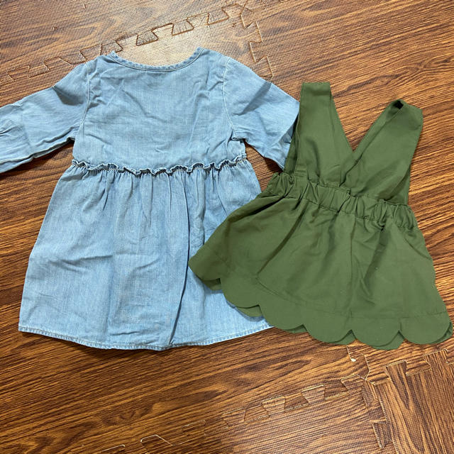 H&M(エイチアンドエム)の春物ワンピース＆チュニック キッズ/ベビー/マタニティのベビー服(~85cm)(ワンピース)の商品写真