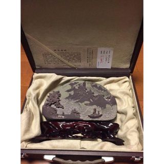 すずり（寧夏銀川賀蘭硯）ナス太郎様専用(書道用品)