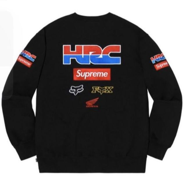 新品未使用　Supreme Honda Fox Racing Crewneck