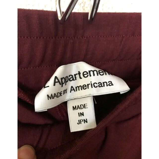 L'Appartement DEUXIEME CLASSE(アパルトモンドゥーズィエムクラス)の美品  別注  レア AMERICANA Line Jersey パンツ レディースのパンツ(カジュアルパンツ)の商品写真