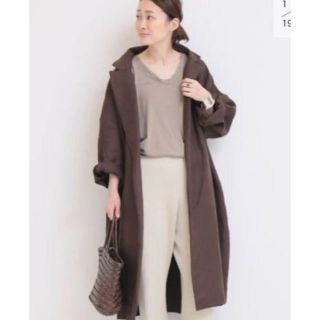 ドゥーズィエムクラス(DEUXIEME CLASSE)のドゥズィーエムクラス　GALLEGO DESPORTES LINEN コート(ロングコート)