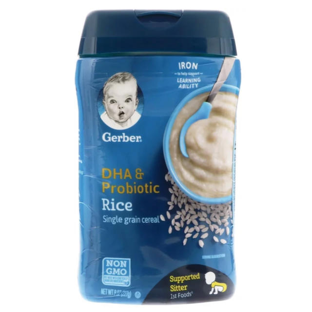 Gerber(ガーバー)の【4本セット】Gerberライスシリアル キッズ/ベビー/マタニティの授乳/お食事用品(その他)の商品写真