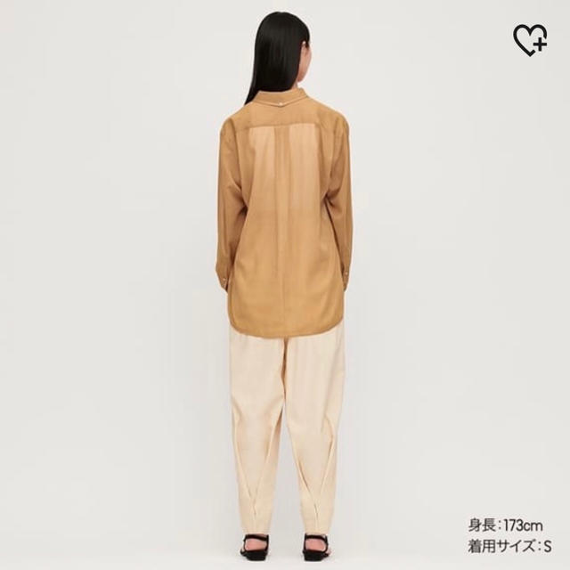 UNIQLO(ユニクロ)の【新品・未使用】20SS UNIQLOU ユニクロユー　ボタンダウンシャツ　L レディースのトップス(シャツ/ブラウス(長袖/七分))の商品写真