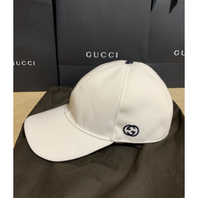 GUCCI◆◆コットンキャップ/白/L◆◆