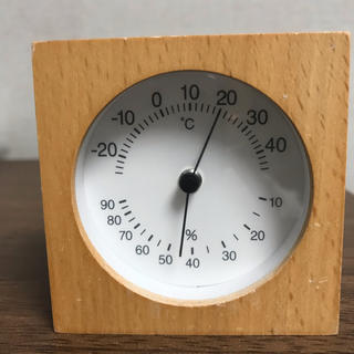 ムジルシリョウヒン(MUJI (無印良品))の無印良品　温湿度計　お値下げ中(置時計)