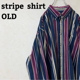 BDシャツ 90s マルチストライプ オーバーサイズ 美品 【SALE】(シャツ)