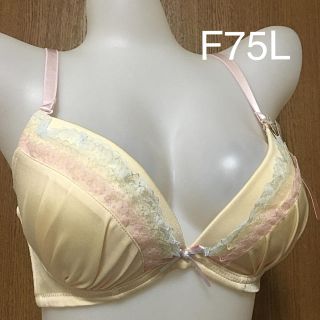 レース ブラショー F75L クリームイエロー(ブラ&ショーツセット)