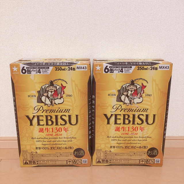 EVISU(エビス)のエビスビール 2箱 48本 食品/飲料/酒の酒(ビール)の商品写真