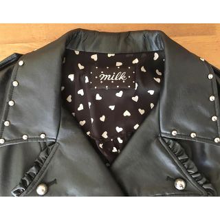 MILK - MILK ☆ フリルライダースの通販 by guri's shop|ミルクならラクマ