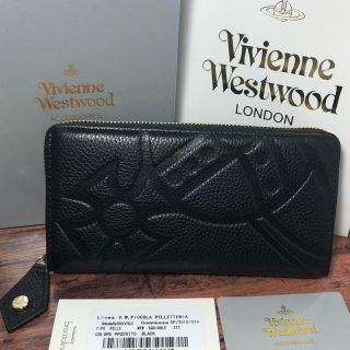 ヴィヴィアンウエストウッド(Vivienne Westwood)の週末限定【Vivienne Westwood】  オーブ型押し 長財布 ラウンド(財布)