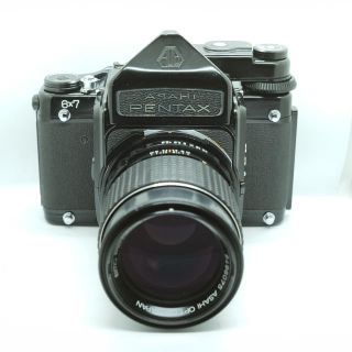 ペンタックス(PENTAX)のAsahi PENTAX 6×7 レンズ3本　グリップ　フィルターセット(フィルムカメラ)