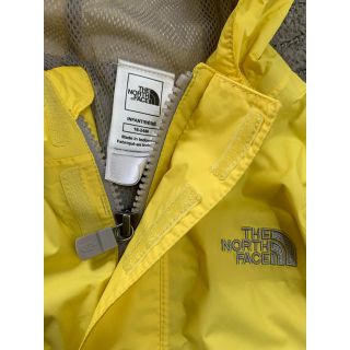 ザノースフェイス(THE NORTH FACE)のノースフェイス　イエロー　レイン ウェアジャケット　18m 24m キッズ(ジャケット/コート)