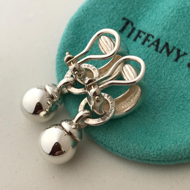 TIFFANY&Co. ティファニー ピアス クッション フープ ピアス シルバー系