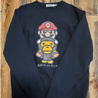 アベイシングエイプ(A BATHING APE)のエイプ　マリオコラボ　トレーナー(スウェット)