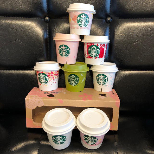 スタバ プリンの空き容器 8点セット | フリマアプリ ラクマ