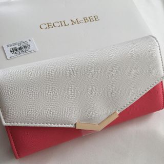 セシルマクビー(CECIL McBEE)の新品 セシルマクビー 内側花柄 長財布 ウォレット ピンク(財布)