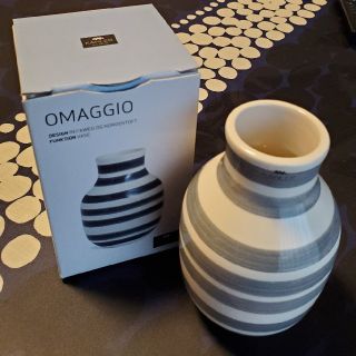 ケーラー(Kahler)のKAHLER OMAGGIO グレー　新品未使用(花瓶)