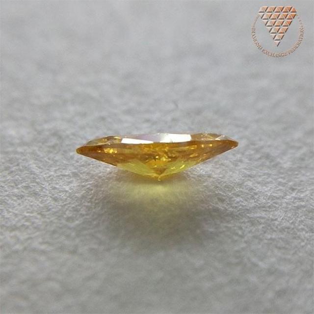 0.090 ct F.D. Ory. Yellow SI2 天然 ダイヤモンド レディースのアクセサリー(リング(指輪))の商品写真