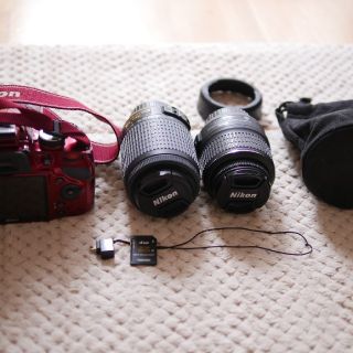 ニコン(Nikon)のNIKKO D3200 レンズ3本&SDカード  おまけ付(デジタル一眼)