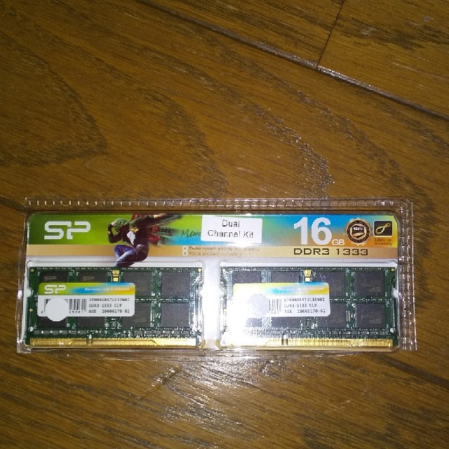 シリコンパワー ノートPC用メモリ 8GB×2