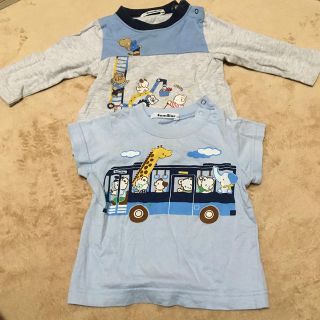 ファミリア(familiar)のファミリア　Tシャツ　2枚セット80(Ｔシャツ)