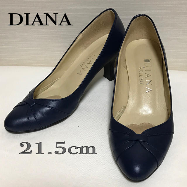 DIANA - DIANA 21.5cm ダイアナ パンプス ネイビーの通販 by DIJ ｜ダイアナならラクマ