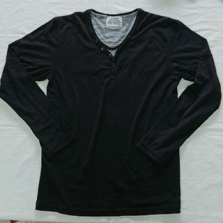 メンズ長袖Tシャツ。Lサイズ黒(Tシャツ/カットソー(七分/長袖))