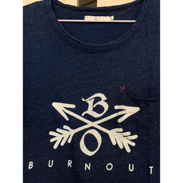 M(エム)のBURNOUT クロスドアローTシャツ メンズのトップス(Tシャツ/カットソー(半袖/袖なし))の商品写真