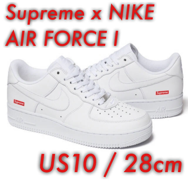 Supreme Nike Air Force 1 Low US10