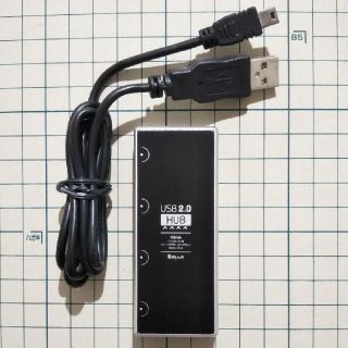 シグマ(SIGMA)のSIGMA USB2.0 4ポートハブ HBHA4BK(PC周辺機器)