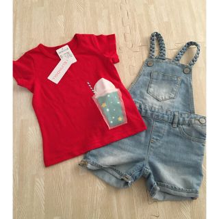 ベビーギャップ(babyGAP)の BabyGAP サロペット　新品 クリームソーダT  まとめ売り(Tシャツ/カットソー)