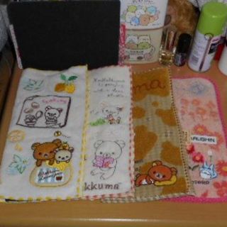 サンエックス(サンエックス)のチャイロイコグマ様専用☆新品♡リラックマ＆となりのトトロハンカチ４枚セット(ハンカチ)