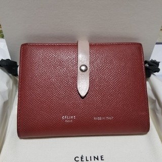 セリーヌ(celine)のCELINE セリーヌ 二つ折り財布 ストラップ マルチファンクション(財布)