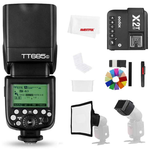 GODOX TT685Sストロボ X2T-Sワイヤレスフラッシュトリガーセット