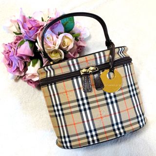 バーバリー(BURBERRY)の美品　Burberry  バニティ  バッグ(ハンドバッグ)