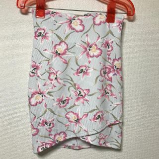 スナイデル(SNIDEL)のりぃ様専用☆snidel 花柄タイトスカート 巻き ミントグリーン(ミニスカート)