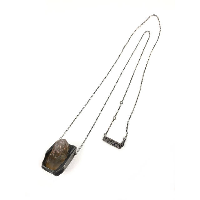GASPARD HEX クォーツ ネックレス シルバー 真鍮 フランス モード メンズのアクセサリー(ネックレス)の商品写真
