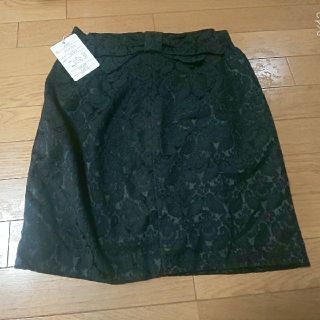 レース柄 スカート 新品(ひざ丈スカート)