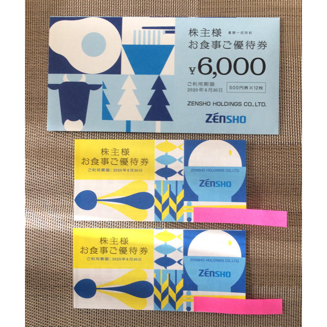 ゼンショー 株主優待 6,000円分