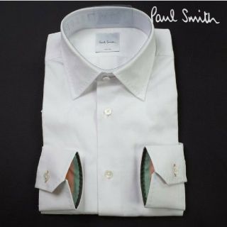 ポールスミス(Paul Smith)のPaul Smith 長袖ドレスシャツ M 市松織柄 袖裏ストライプ(シャツ)