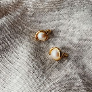 アッシュペーフランス(H.P.FRANCE)のNo215 US vintage earring Monet  デットストック(イヤリング)