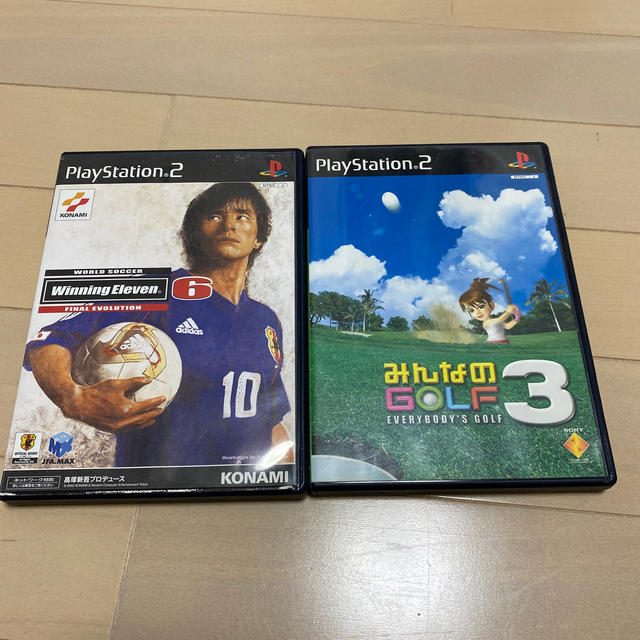 Playstation2 Ps2 2本セット ウイニングイレブン6 みんなのゴルフ3の通販 By I Chi Yu プレイステーション2ならラクマ