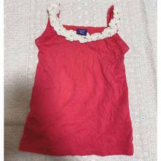 アナスイミニ(ANNA SUI mini)のピンク　お花キャミ　アナスイミニ　90cm(Tシャツ/カットソー)