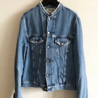 Acne Studios 17ss ノーカラーデニムジャケット