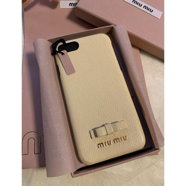 【初売り】 miumiu 専用です　ミュウミュウ　新品未使用　iPhone7、8ケース - iPhoneケース